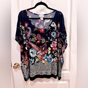 Lavish Multicolor Floral Paisley Blouse